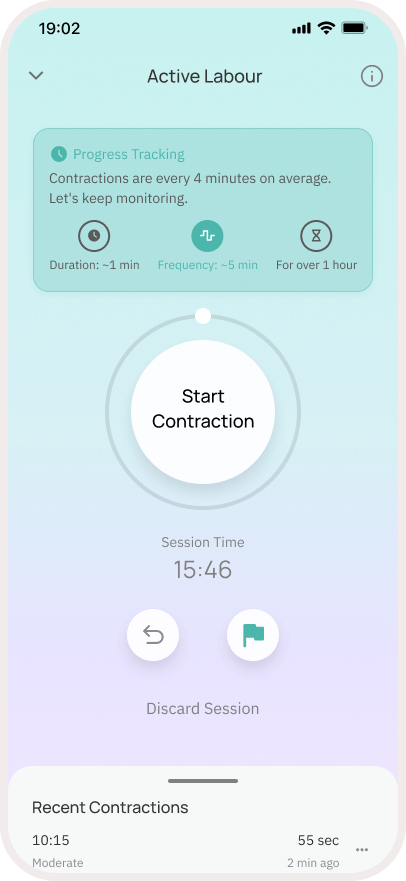 Contraction Timer Feature